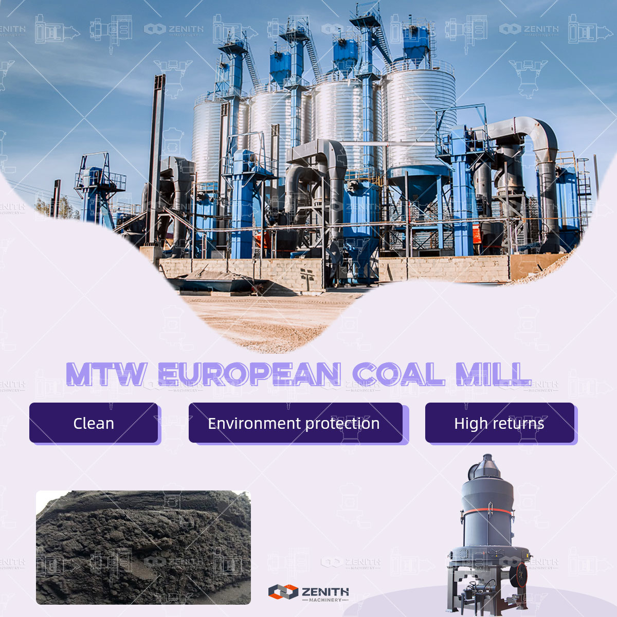 MTW European Trapezium Mill installed in an industrial FGD preparation plant
